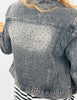 Black Denim Rhinestone Button Up Jacket (Reg. and Plus)