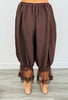 Satin Puff Capri Lounge Pants (Reg & Plus) - 2 Colors