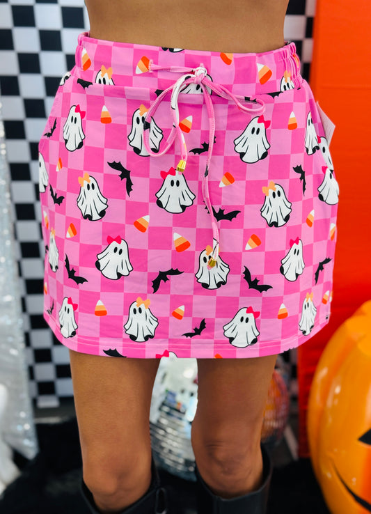 Pink Checkered Gigi The Ghost Skort (Reg & Plus)