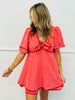 Red Gingham Seersucker Romper (Reg.)