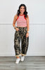 Washed Leopard Print Barrel Pants (Reg & Plus)