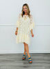 Cream Sheered Lace Tiered Tunic Top (Reg & Plus)