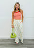 Ivory Flower Woven Pants (Reg & Plus)