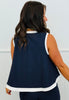 Contrast Trim Sleeveless Top (Reg.) - 2 Colors