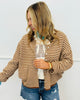 Brown Mini Striped Gigi Cardigan (Reg.)