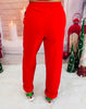 Red Merry Christmas To All Joggers (Reg. and Plus)