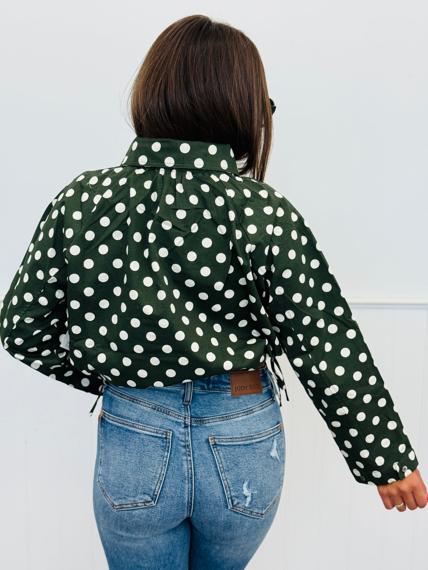 Olive Polka Dot Jacket (Reg.)