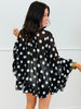 Polka Dot Ruffled Chiffon Blouse (Reg & Plus) - 2 Colors