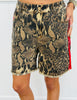 Washed Leopard Denim Shorts (Reg & Plus)