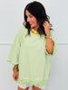 Candy Stripe Merrow Edge Sweatshirt Top (Reg.) - 2 Colors
