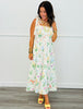 Ivory Multi Botanical Print Midi Dress (Reg & Plus)