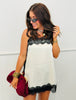 Champagne Lace Side Slits Cami Top (Reg.)