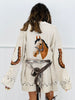 Western Horse Belted Sweater Cardigan (Reg.)