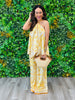 Lemon Printed Satin Pants (Reg.)