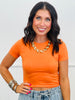 Soft Crop Tee Top (Reg.)-5 Colors