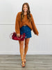 Brown Chunky High Low Sweater Top (Reg & Plus)
