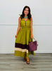 Martini Olive Contrast Midi Dress (Reg.)