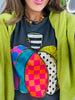 Mixed Prints Pumpkin Graphic Tee (Reg. and Plus)