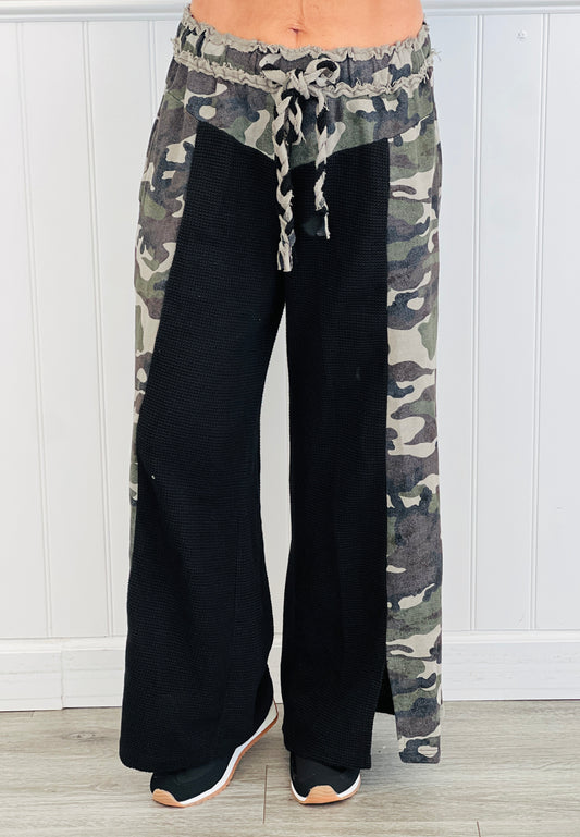 POL Black Camo Block Pants (Reg.)