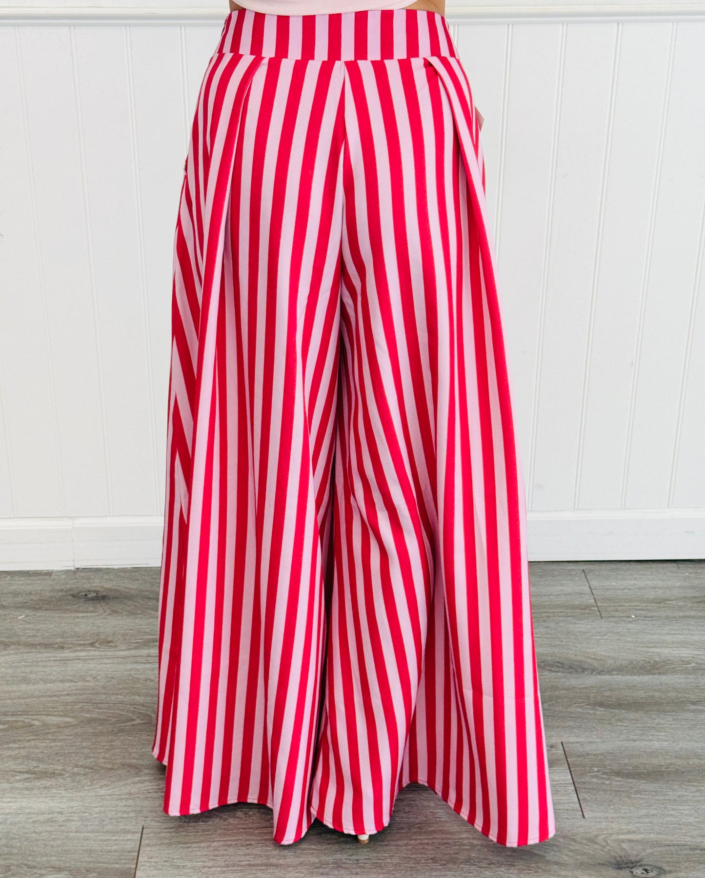 Striped Palazzo Pants (Reg. and Plus) - 5 Colors