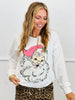 Vintage Glitter Santa Sweatshirt (Reg. and Plus)