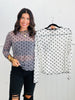Polka Dots Mesh LS Top (Reg & Plus)-2 Colors