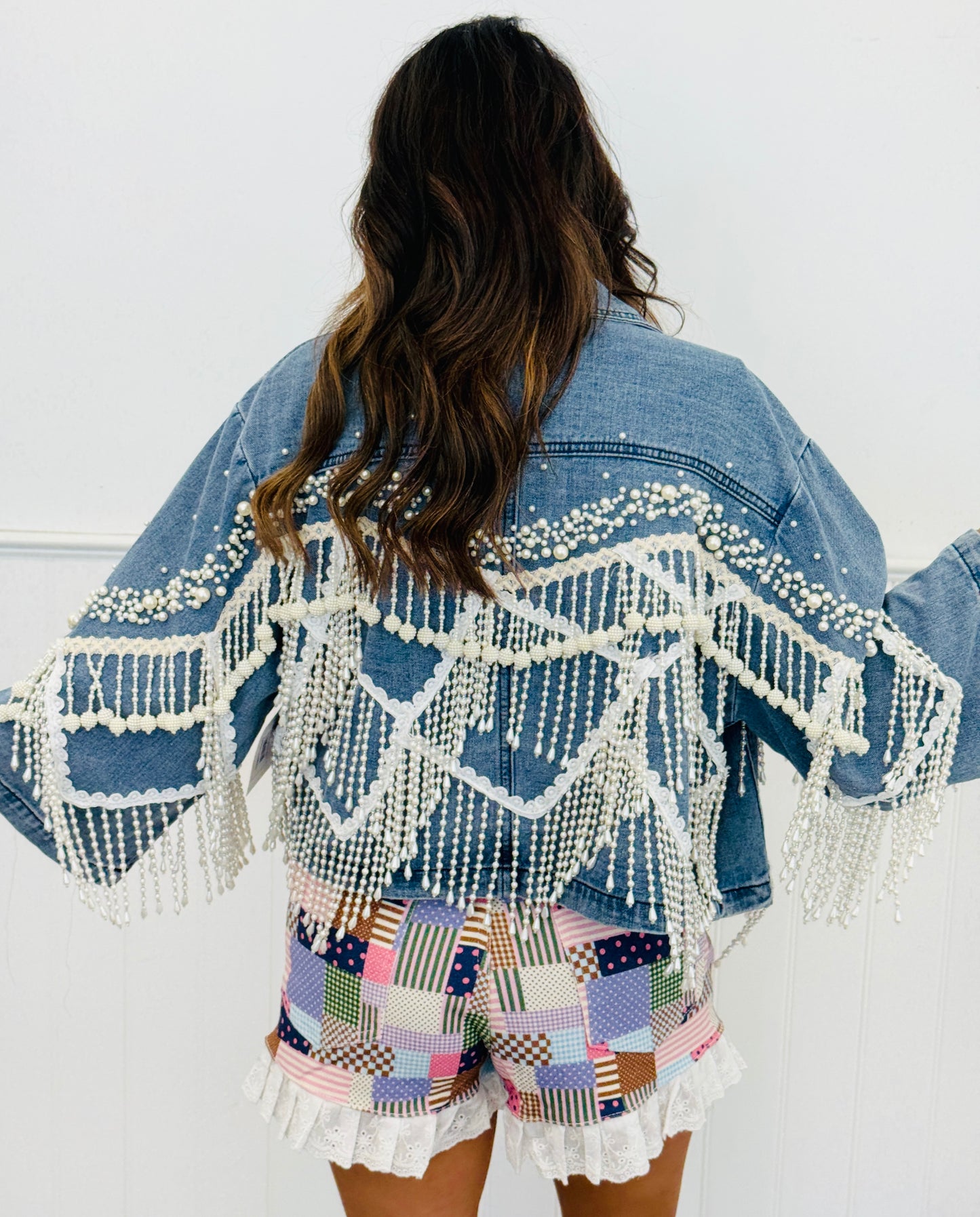 Denim Dancing Pearl Jacket (Reg.)