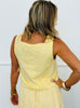 Gold Striped Embroidered Dot Top (Reg.)