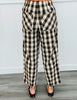 Brownie Gingham Drawstring Barrel Pants (Reg.)