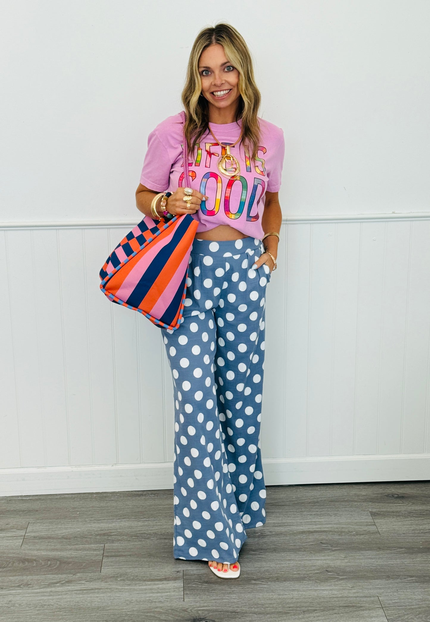 Blue Polka Dot Pants (Reg.)