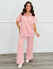 Dear Scarlett Get Comfy Quarter Zip Top & Pants Set (Reg. & Plus) - 7 Colors