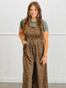 Mocha Multi Leopard Jumpsuit (Reg. and Plus)