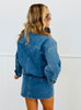Denim Kangaroo Pocket Mini Dress (Reg.)