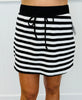 Striped Mini Skort (Reg. and Plus) - 5 Colors
