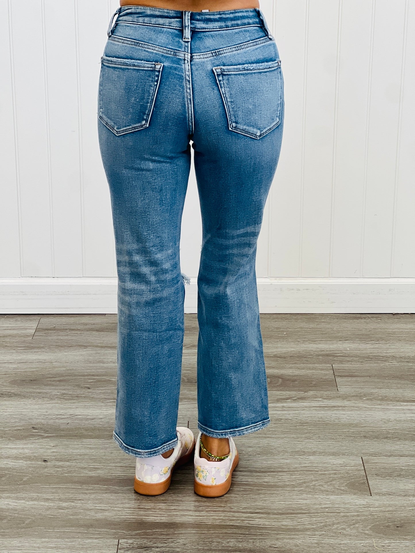 Amelia Brooke Tummy Control High Rise Cropped Straight Jeans (Reg. and Plus)