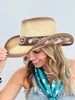 Pink Flower Concho Western Hat