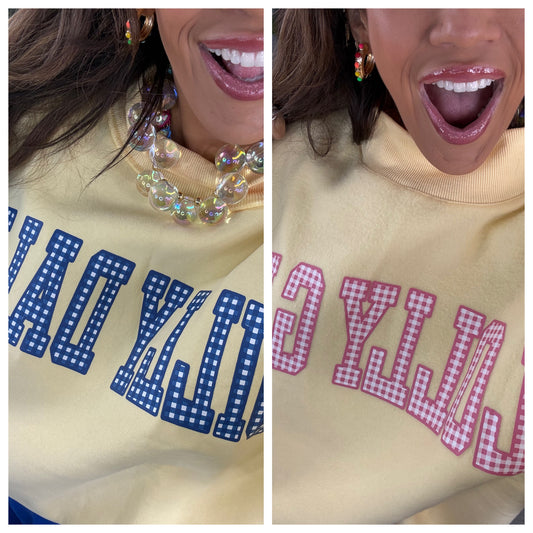Butter Yellow Dilly Dally Reversible Sweatshirt (Reg.)