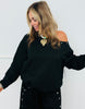 Black One Shoulder Top & Pants Set (Reg.)
