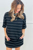 Striped Active Mini Skort (Reg & Plus)-2 Colors