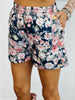 Quilted Floral Print Shorts (Reg & Plus)