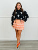 Black Skulls Graphic Hoodie Sweater Top (Reg.)
