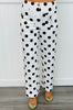 White/Black High Rise Polka Dot Pants (Reg & Plus)