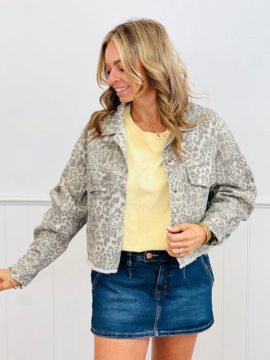 Leopard Print Jacket (Reg & Plus)