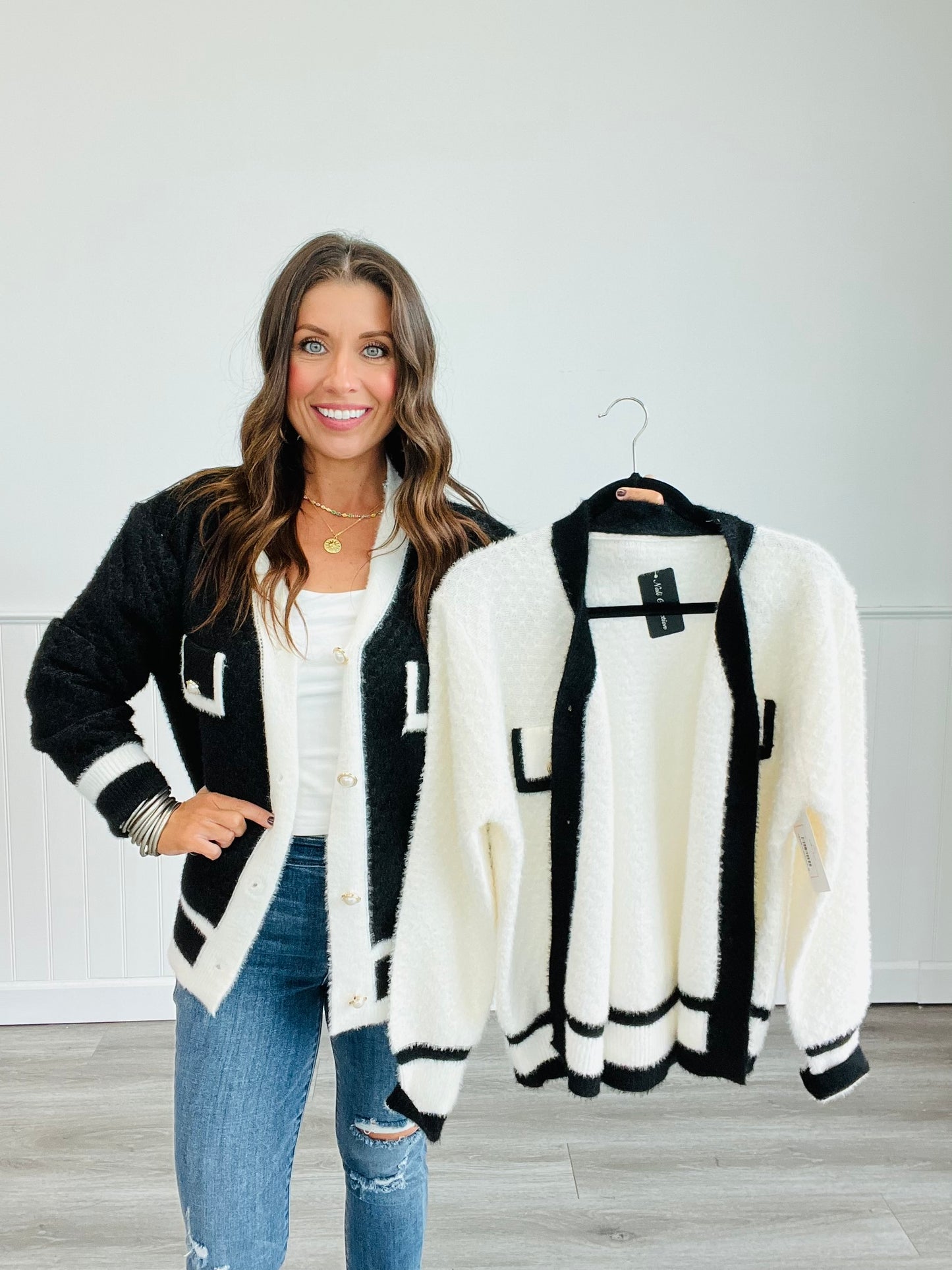 Simply Perfect Fuzzy Cardigan (Reg.)- 2 Colors