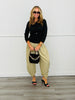 Aladin High Waist Waterfall Pants (Reg & Plus) - 3 Colors