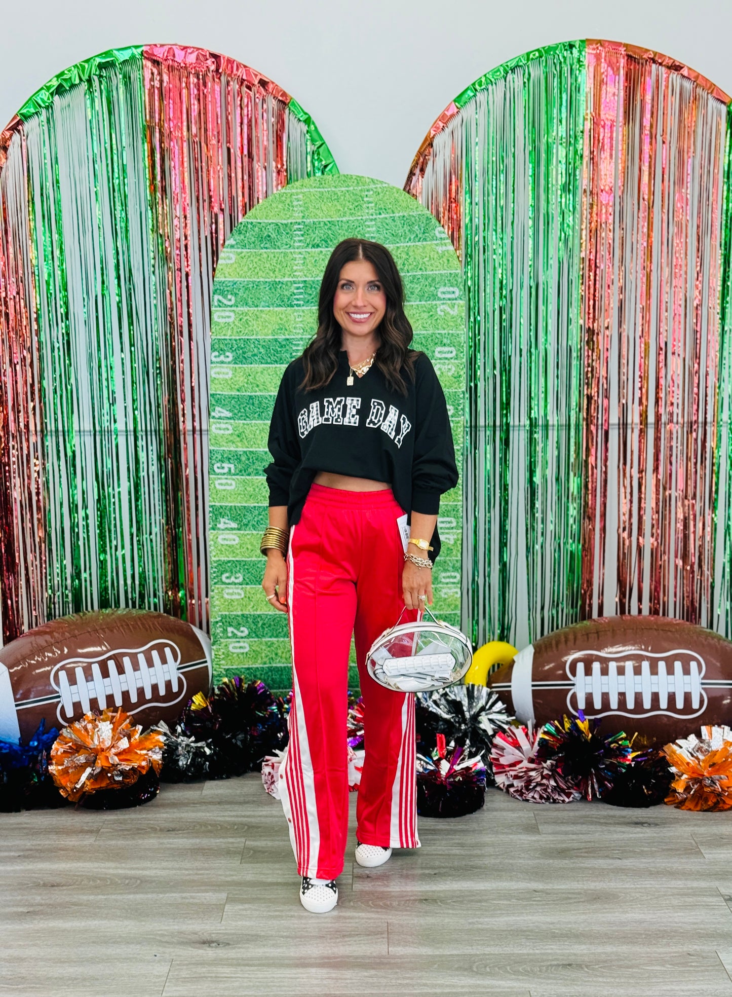 Game Day French Terry Pullover Top (Reg. and Plus)