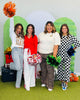 White Side Stripe Drawstring Pants (Reg. and Plus)