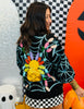 Queen Of Sparkles Black Multi Spider on Web Cardigan (Reg. and Plus)