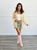 Cream Embroidered Floral Sweater Cardigan (Reg & Plus)