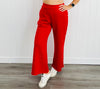 Red Lined Pearl Wide Leg Pants (Reg. and Plus)